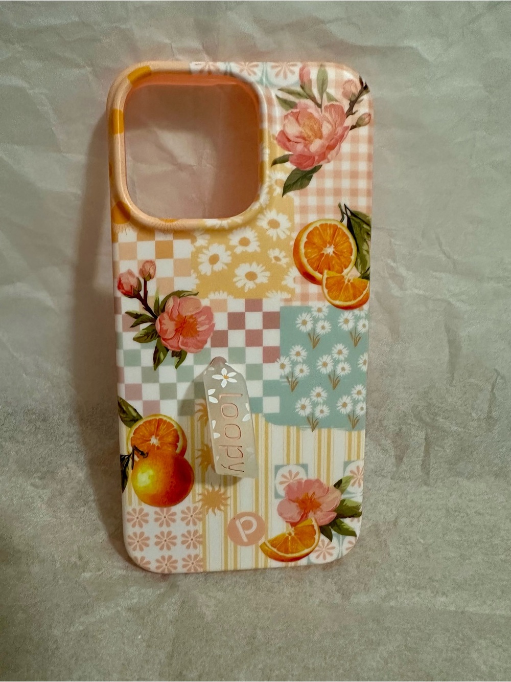 Loopy Case “Orange Blossom” Patchwork Floral & Citrus Phone Case
